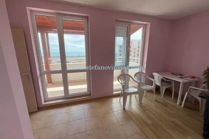 Panoramic 2-room apartment in Vinitsa with large terrace