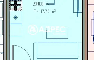 Едностаен апартамент в кв. Владислав Варненчик, Варна, без тераса