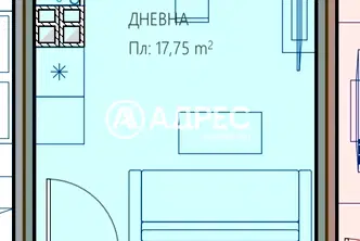 Едностаен апартамент в кв. Владислав Варненчик, Варна, без тераса