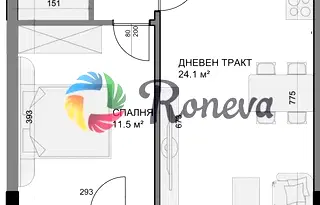 Двустаен апартамент с паркомясто във Владислав Варненчик, Варна