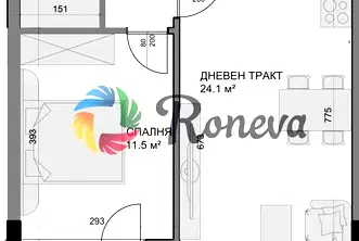 Двустаен апартамент с паркомясто във Владислав Варненчик, Варна