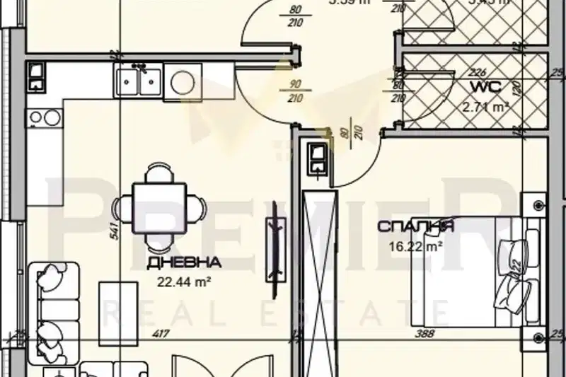 3-bedroom apartment in Varna, Vladislav Varnenchik 1