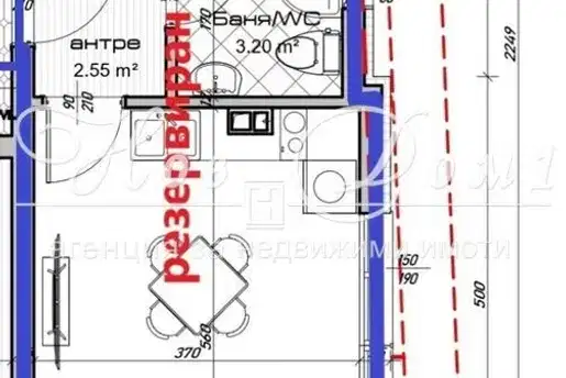 Two-room apartment in Vazrazhdane 3 district with south aspect