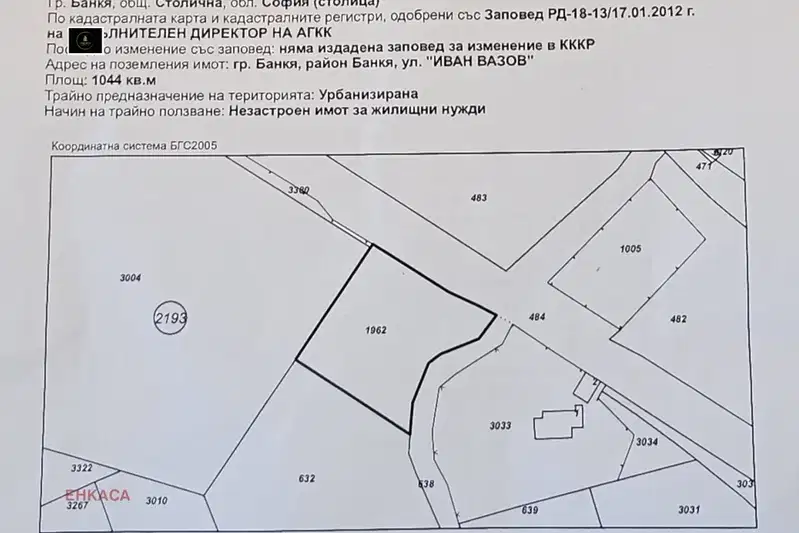 Plot in Bankya