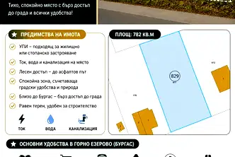Парцел в Бургас, Горно Езерово