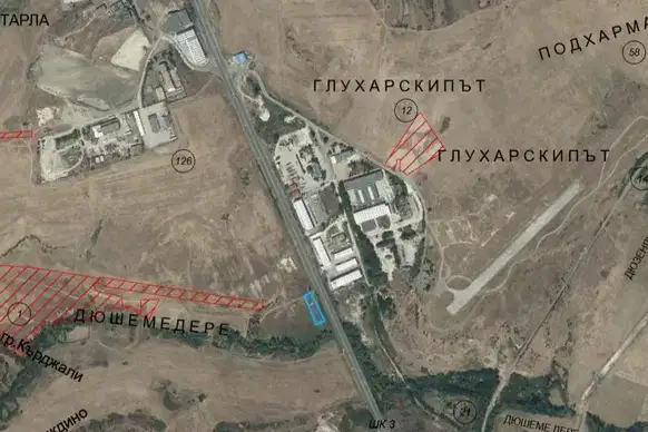 Plot in Kyrdjali, Promishlena Zona - Yug