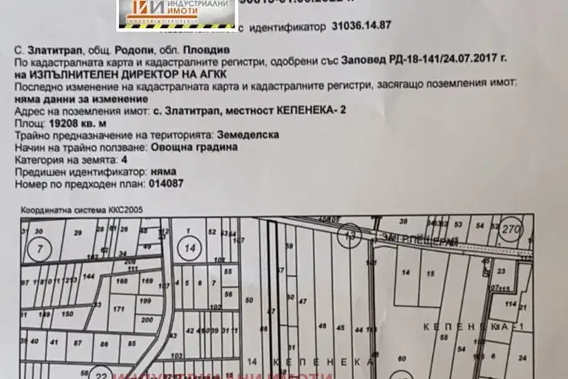 Парцел в Пловдив, Пещерско шосе