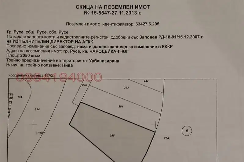 Парцел в Русе, Чародейка - Юг