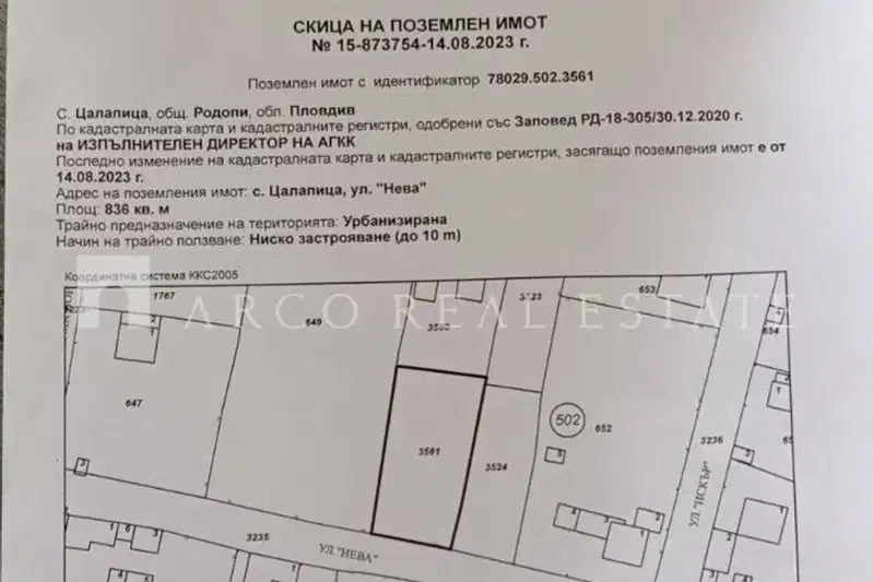 Парцел в Пловдив, с. Цалапица