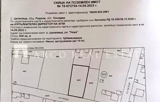 Парцел в Пловдив, с. Цалапица
