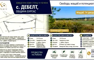 Парцел в Бургас, с. Дебелт