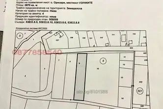 Парцел в Пловдив, с. Оризари
