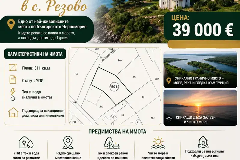 Plot in Oblast Burgas, Rezovo