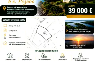 Парцел в Бургас, с. Резово