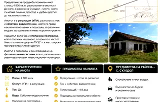 Парцел в Бургас, с. Суходол
