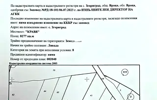 Парцел във Враца, с. Згори