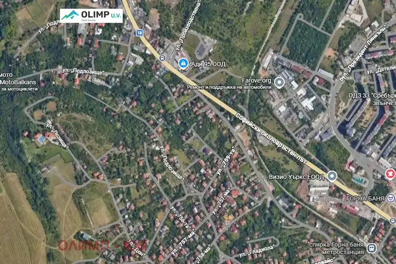 Парцел в София, Горна баня