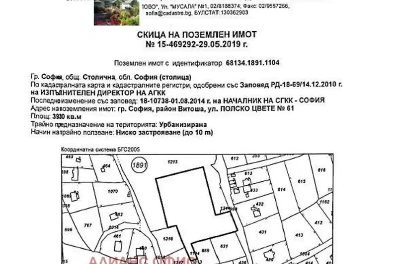 Plot in Sofiya, Knyajevo