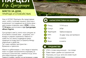 Парцел в Бургас, Сунгурларе