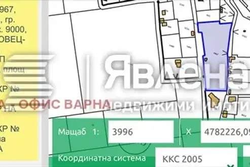 Парцел във Варна, м-т Боровец - юг