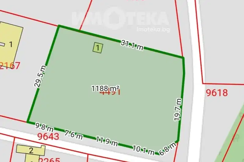 Plot in Varna, Borovec - Yug