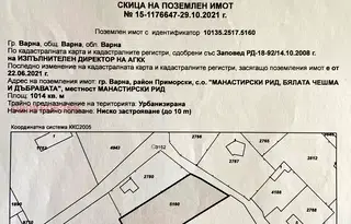 Парцел във Варна, м-т Манастирски рид