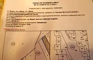 Парцел във Враца, Медковец