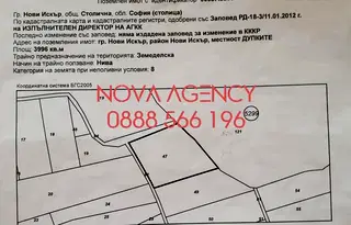 Земеделски имот в София, Нови Искър