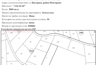Земеделски имот в София, с. Бистрица