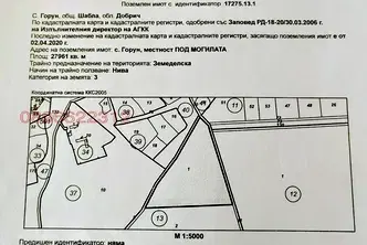 Земеделски имот в Добрич, с. Горун