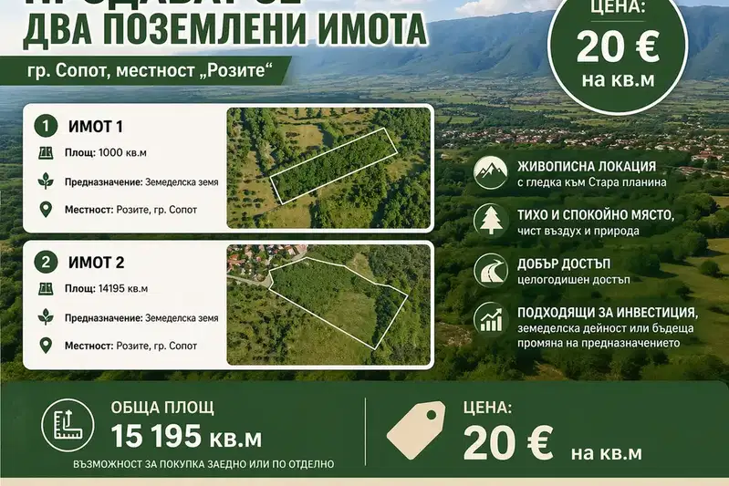 Земеделски имот в Пловдив, Сопот