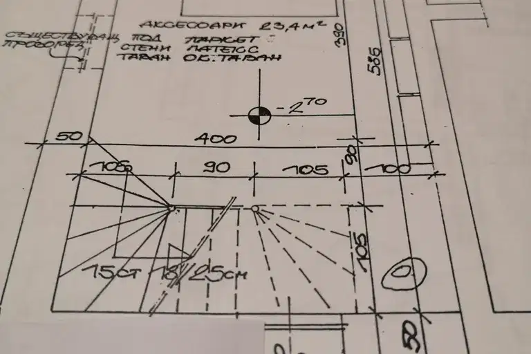 Independent floor 200 sq m in Sofia Centre with yard